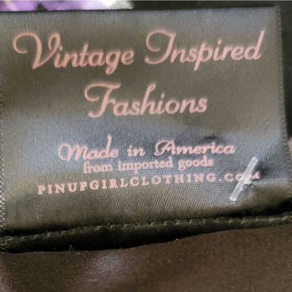 Pinup Couture Celia Dress in Purple Plaid - Picture 10 of 11